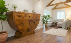 Slider Pages 17 sheesham half moon sideboard in customer home